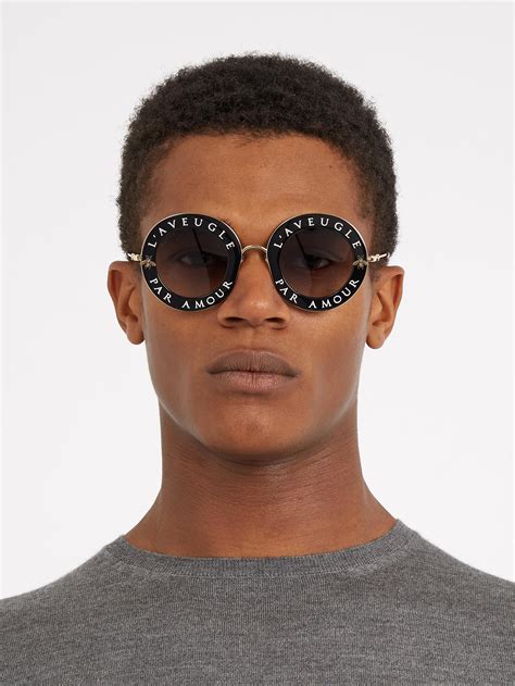 occhiali gucci l'amour|Gucci's sunglasses L'Aveugle par Amour .